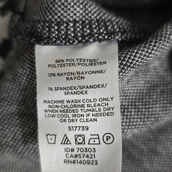 Loft Womens Large Black White Animal Print Short Sleeve Blouse - Picture 6 of 6